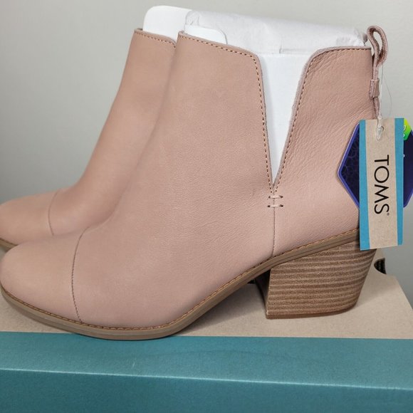 TOMS Womens Everly Cutout Boot Bootie Size 11 Buck Brown Leather - Picture 3 of 11